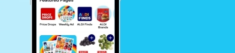 Everything's easier on the app. | The ALDI mobile app. | DOWNLOAD THE APP NOW | ALDI