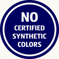 NO CERTIFIED SYNTHETIC COLORS