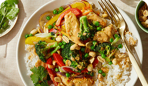 Peanut Chicken with Rice | View Recipe