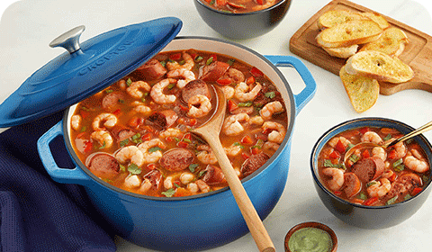 Kielbasa, Shrimp & Black Bean Soup | View Recipe